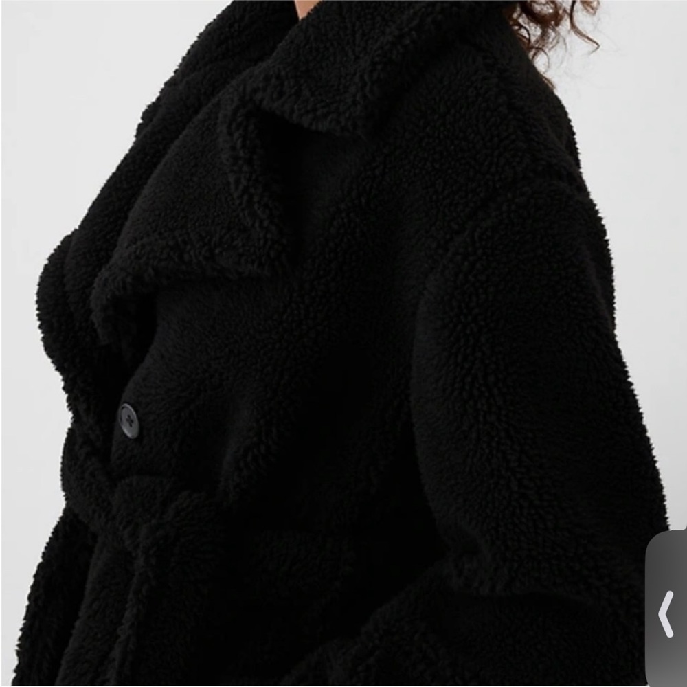 gap black sherpa trench